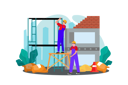 پیش‌نمایش فایل a-construction-team-erects-scaffolding-for-a-tall-building-under-construction-9021898 از پک خدمات ساخت‌وساز
