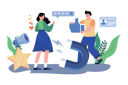 پیش‌نمایش فایل customer-retention-specialist-working-to-retain-customers-and-reduce-churn-9026224 از پک پشتیبانی مشتریان