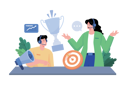 پیش‌نمایش فایل customer-success-manager-providing-guidance-to-customers-to-achieve-their-goals-9026211 از پک پشتیبانی مشتریان