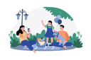 پیش‌نمایش فایل a-family-enjoys-a-morning-picnic-in-the-park-surrounded-by-nature-9026239 از پک فعالیت‌های صبحگاهی
