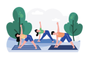 پیش‌نمایش فایل a-group-of-friends-gathers-for-a-morning-yoga-session-in-the-park-9026229 از پک فعالیت‌های صبحگاهی