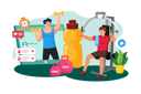 پیش‌نمایش فایل fitness-enthusiast-joins-communities-9108195 از پک شبکه اجتماعی