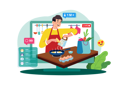 پیش‌نمایش فایل food-blogger-shares-recipes-and-inspiration-9108190 از پک شبکه اجتماعی