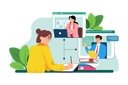 پیش‌نمایش فایل job-seeker-expands-network-with-professionals-9108192 از پک شبکه اجتماعی