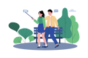 پیش‌نمایش فایل couple-snaps-photos-at-tourist-spots-9175689 از پک شبکه اجتماعی