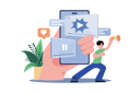 پیش‌نمایش فایل boy-doing-video-marketing-9312146 از پک بازاریابی دیجیتال