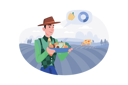 پیش‌نمایش فایل man-holding-organic-food-9312275 از پک زندگی سبز
