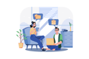 پیش‌نمایش فایل a-couple-booking-a-hotel-room-for-vacation-9401698 از پک سفر و تعطیلات