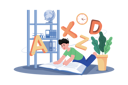 پیش‌نمایش فایل a-child-practices-writing-letters-and-numbers-9503716 از پک آموزش و پرورش