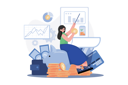 پیش‌نمایش فایل girl-with-finance-management-9619340 از پک عملیات وام‌دهی