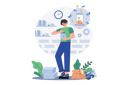 پیش‌نمایش فایل man-saving-money-9619337 از پک عملیات وام‌دهی