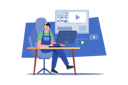 پیش‌نمایش فایل male-vlogger-editing-his-vlog-9619482 از پک رسانه‌های اجتماعی