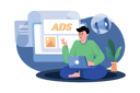 پیش‌نمایش فایل marketing-employee-posting-ads-9747890 از پک بازاریابی دیجیتال