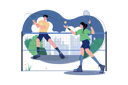 پیش‌نمایش فایل boy-and-girl-playing-tennis-9845761 از پک فعالیت‌های ورزشی