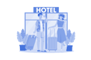 پیش‌نمایش فایل happy-couple-booking-hotel-room-for-vacation-9941304 از پک سفر و تعطیلات