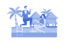 پیش‌نمایش فایل beach-resort-staff-serving-poolside-drinks-10009802 از پک تعطیلات و سفر