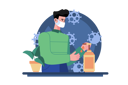 پیش‌نمایش فایل boy-cleaning-hand-with-sanitizer-9953364 از پک قوانین کووید ۱۹