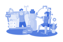 پیش‌نمایش فایل fitness-enthusiast-joins-gym-10012496 از پک شبکه اجتماعی