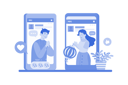 پیش‌نمایش فایل friends-connect-and-share-updates-10012486 از پک شبکه اجتماعی