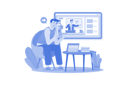 پیش‌نمایش فایل businessman-presentation-live-streaming-10046935 از پک پخش ویدیویی