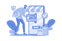 پیش‌نمایش فایل male-customer-pay-bill-using-credit-card-10056877 از پک خرید آنلاین