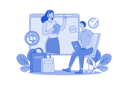 پیش‌نمایش فایل woman-agent-provide-customer-service-10056892 از پک خرید آنلاین
