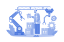 پیش‌نمایش فایل assembly-line-with-industrial-robotic-arms-10062789 از پک اتوماسیون تولید