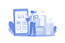 پیش‌نمایش فایل man-works-on-smart-city-10062865 از پک فناوری مدرن
