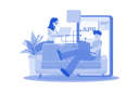 پیش‌نمایش فایل product-team-programming-mobile-app-with-laptop-10070525 از پک فعالیت‌های تجاری