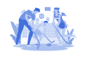 پیش‌نمایش فایل family-playing-hockey-10115419 از پک فعالیت ورزشی