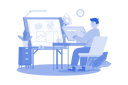 پیش‌نمایش فایل architect-working-on-building-plan-10137745 از پک مشاغل طراحی