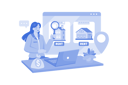 پیش‌نمایش فایل a-woman-finding-a-house-for-rent-online-10137780 از پک اجاره خانه آنلاین