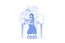 پیش‌نمایش فایل blogger-woman-trying-food-and-making-review-10182670 از پک غذا و نوشیدنی