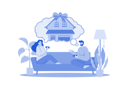 پیش‌نمایش فایل couple-sitting-on-sofa-thinking-about-new-house-10248797 از پک عملیات وام‌دهی