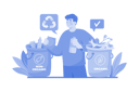 پیش‌نمایش فایل man-sorting-organic-and-non-organic-waste-10283377 از پک محیط‌زیست جهان