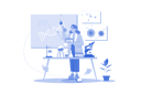 پیش‌نمایش فایل biostatistician-doing-research-on-genetics-10344433 از پک تحلیلگر داده