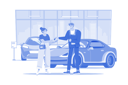 پیش‌نمایش فایل young-woman-getting-key-to-a-new-car-10364313 از پک نمایشگاه خودرو