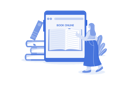 پیش‌نمایش فایل online-book-reading-10406502 از پک آموزش آنلاین