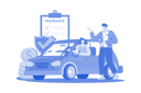 پیش‌نمایش فایل beautiful-young-woman-in-a-car-is-talking-to-a-car-insurance-salesman-10406596 از پک نمایشگاه خودرو