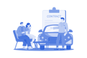 پیش‌نمایش فایل car-dealer-explaining-sales-contract-to-a-couple-buying-a-car-10406599 از پک نمایشگاه خودرو