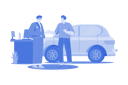 پیش‌نمایش فایل car-dealership-seller-greeting-customer-10406594 از پک نمایشگاه خودرو