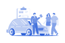 پیش‌نمایش فایل car-showroom-manager-giving-detail-about-the-car-to-a-couple-10406607 از پک نمایشگاه خودرو