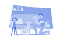 پیش‌نمایش فایل boy-doing-live-streaming-of-dog-training-10475149 از پک رسانه‌های اجتماعی