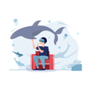 پیش‌نمایش فایل boy-wearing-vr-glasses-and-taking-experience-of-the-marine-life-1917447 از پک توسعه وب با فناوری