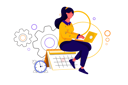 پیش‌نمایش فایل lady-managing-her-appointment-and-time-2112386 از پک کسب و کار