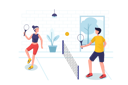 پیش‌نمایش فایل boy-and-girl-playing-tennis-2112373 از پک ورزشی