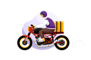 پیش‌نمایش فایل delivery-man-delivering-order-parcel-by-bike-for-fast-delivery-2162015 از پک تحویل