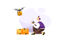 پیش‌نمایش فایل drone-delivery-2162013 از پک تحویل