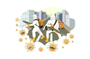 پیش‌نمایش فایل cleaner-workers-cleaning-or-disinfecting-street-or-places-2496145 از پک قهرمانان مبارزه با کرونا
