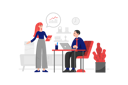 پیش‌نمایش فایل female-employee-is-reading-financial-statements-for-the-director-in-the-office-2511584 از پک کسب و کار